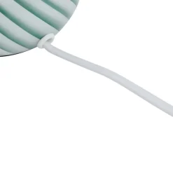 Lindby Andriana bordlampe, grøn/hvid, glas, Ø 15 cm