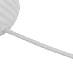 Lindby Andriana bordlampe, hvid, glas, Ø 15 cm