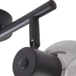 Lindby Arna loftlampe, sort, 2 lyskilder