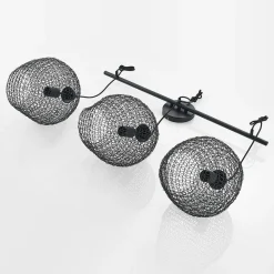 Lindby Benja pendellampe, 3 lyskilder, sort