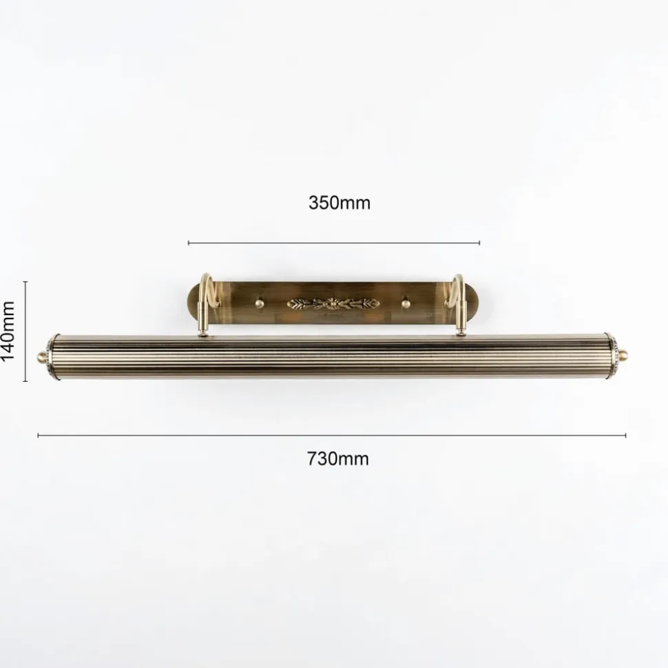 Lindby billedvægslampe Joely, 73 cm, messing, metal, E14