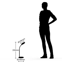 Lindby Binera LED-bordlampe med 3-trins dæmper