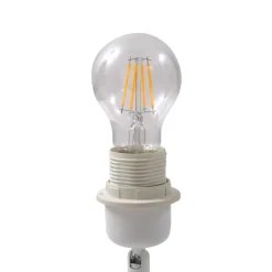 Lindby bordlampe Aelith, Ø 30 cm, hvid, keramik, E27