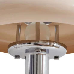 Lindby bordlampe Branford, retro, beige, metal/travertin