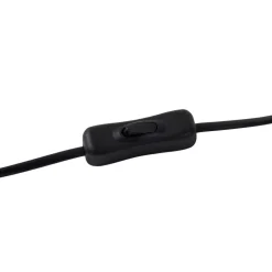 Lindby bordlampe Fiora, grøn, glas, metal, Ø 20 cm