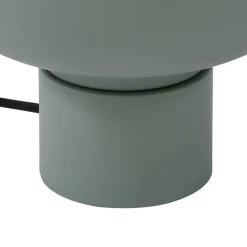 Lindby bordlampe Fiora, grøn, glas, metal, Ø 20 cm