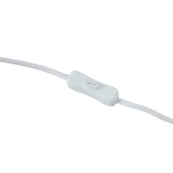 Lindby bordlampe Jone, lysebrun, tekstil, 30 cm høj, E27