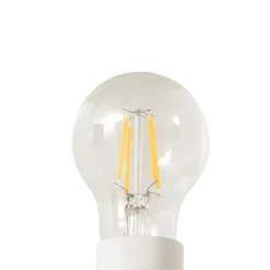 Lindby bordlampe Lennes, beige, glas, Ø 20 cm