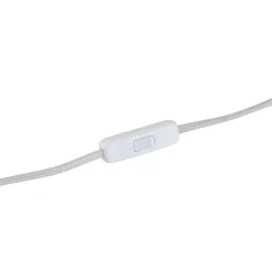 Lindby bordlampe Lirenda, højde 52 cm, rattan, natur/hvid