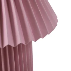 Lindby bordlampe Magali, pink, papir, Ø 34 cm, E14