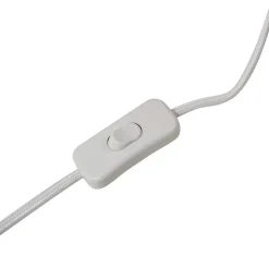 Lindby bordlampe Magali, pink, papir, Ø 34 cm, E14