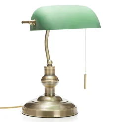 Lindby bordlampe Milenka, bronze, højde 38 cm, metal