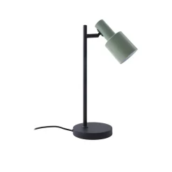 Lindby bordlampe Ovelia, grøn/sort, metal, E27