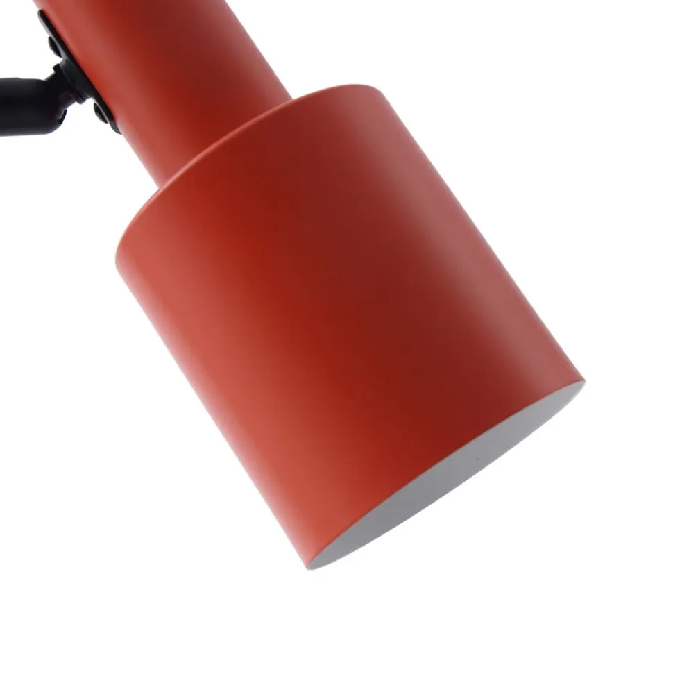 Lindby bordlampe Ovelia, orange/sort, metal, E27