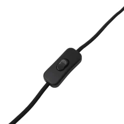 Lindby bordlampe Seasur, blågrå, keramik, papir, 29 cm