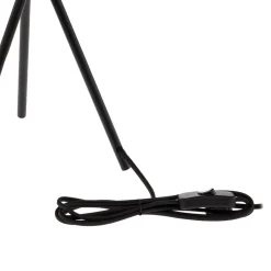 Lindby bordlampe Soula, Ø 26 cm, beige, plast, E27