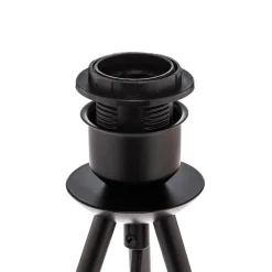 Lindby bordlampe Soula, Ø 20 cm, beige, plast, E27