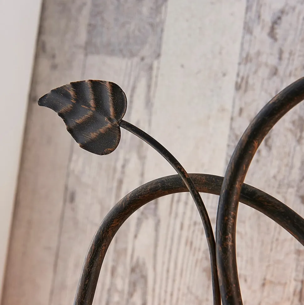 Lindby bordlampe Stefania, sort/guld, glas, E14, 40 cm