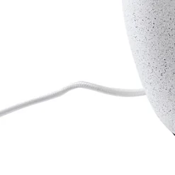 Lindby bordlampe Thalassia, hvid, Ø 30 cm, keramik