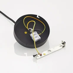 Lindby Bridga pendellampe, Ø 35 cm, sort, bambus