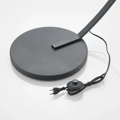 Lindby buelampe Emilienne, sort, guldfarvet, 180 cm