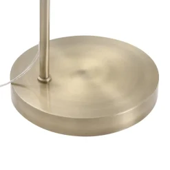 Lindby buelampe Lennart, antik messing, metal 183 cm