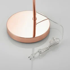 Lindby buelampe Lennart, kobber, højdejusterbar, E27