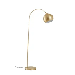 Lindby buelampe Moisia, messingfarvet, metal, 148 cm