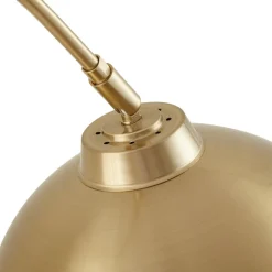 Lindby buelampe Moisia, messingfarvet, metal, 148 cm