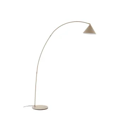 Lindby buelampe Triangolo, beige, højde 195 cm, metal, E27