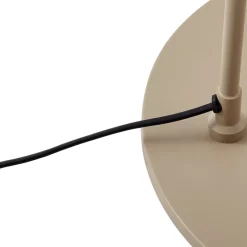 Lindby buelampe Triangolo, beige, højde 195 cm, metal, E27