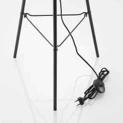 Lindby Canyana gulvlampe, 139 cm, natur, rattan, stativ