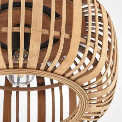 Lindby Canyana loftlampe, natur, rattan, Ø 40 cm