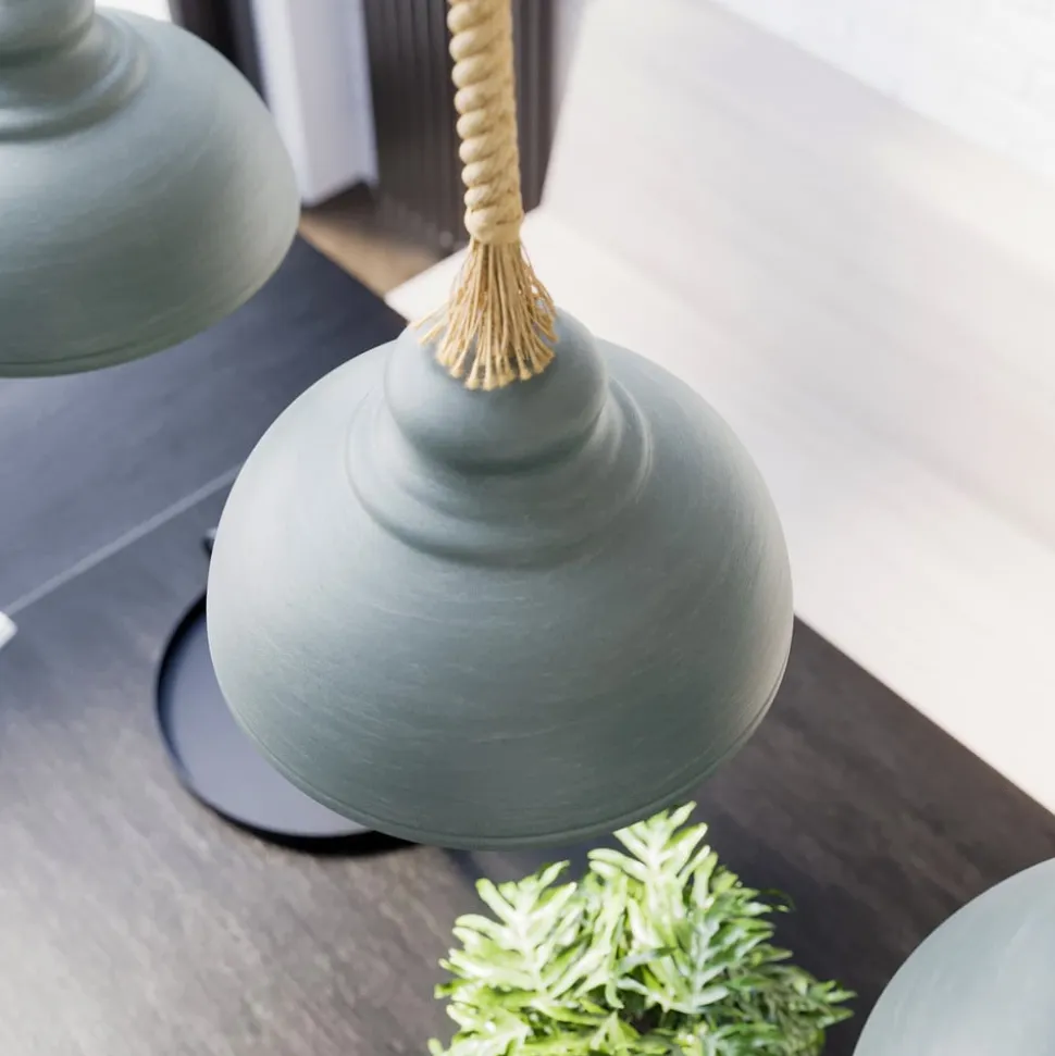 Lindby Chaby hængelampe i betonlook, 3 lyskilder