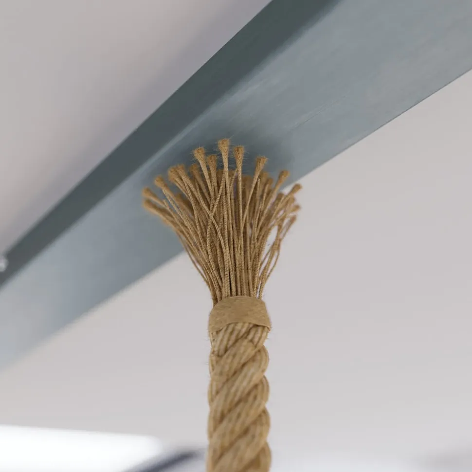 Lindby Chaby hængelampe i betonlook, 3 lyskilder