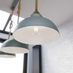 Lindby Chaby hængelampe i betonlook, 3 lyskilder