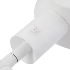 Lindby Corali bordlampe, hvid, metal, højde 64 cm