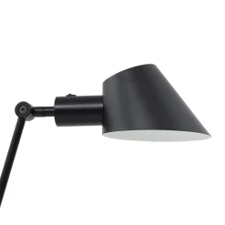 Lindby Corali bordlampe, sort, metal, højde 64 cm
