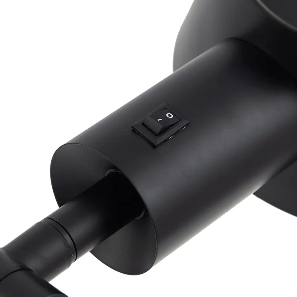 Lindby Corali bordlampe, sort, metal, højde 64 cm