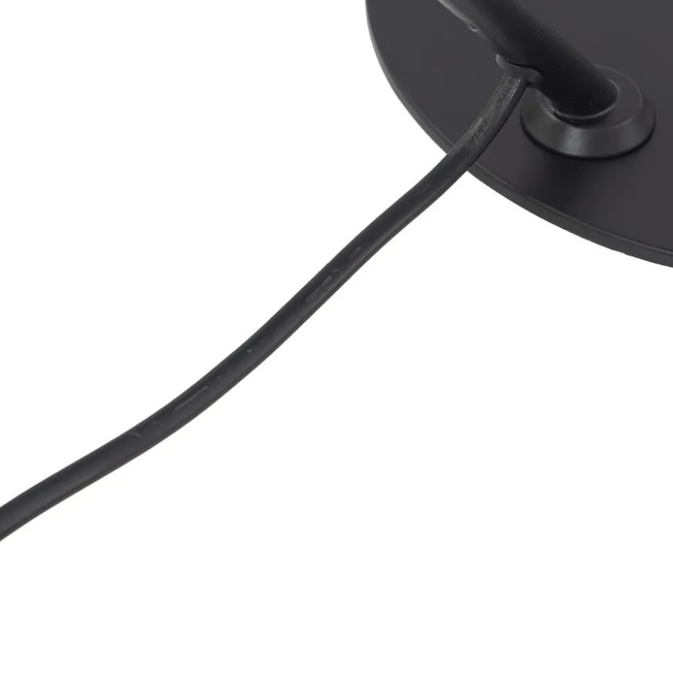 Lindby Corali bordlampe, sort, metal, højde 64 cm