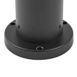 Lindby Dangan sokkellampe, hvid, højde 32 cm, glas, metal