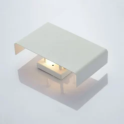 Lindby Dilip væglampe af stål, hvid