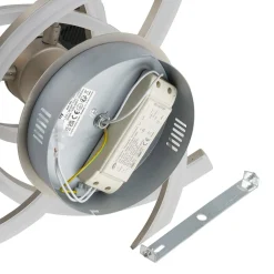 Lindby Divalis LED-loftlampe, stepdim, nikkel