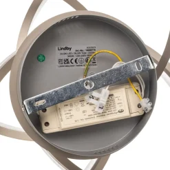 Lindby Divalis LED-loftlampe, stepdim, nikkel