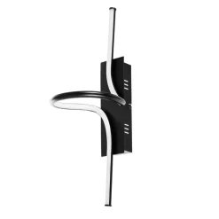 Lindby Divola LED-væglampe, stepdim, sort