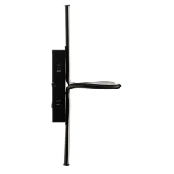 Lindby Divola LED-væglampe, stepdim, sort