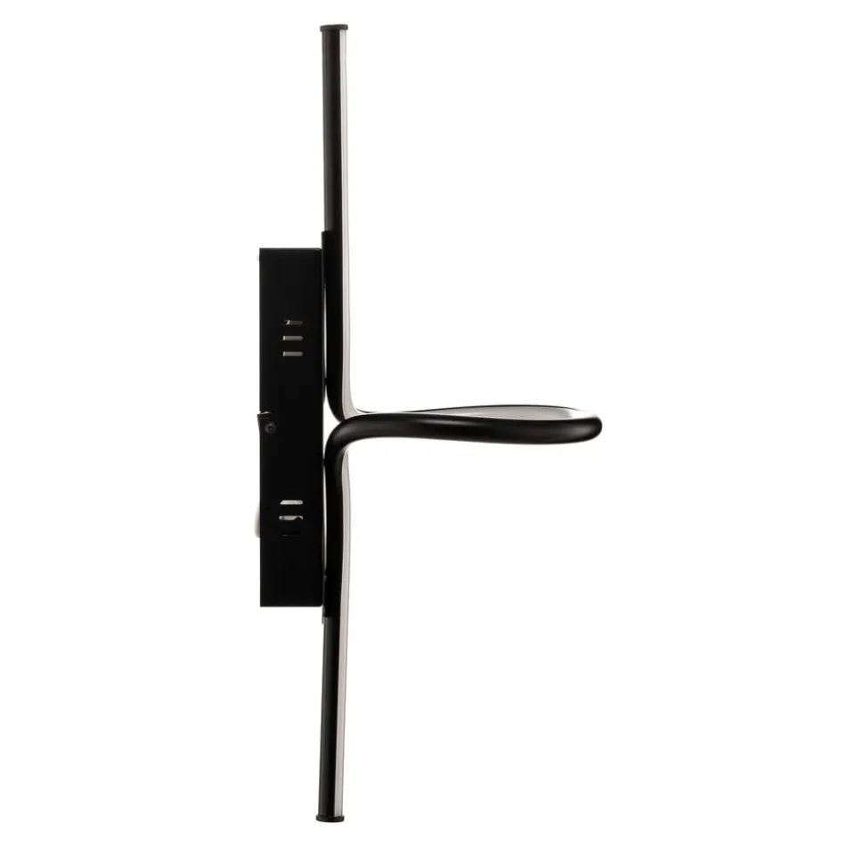 Lindby Divola LED-væglampe, stepdim, sort