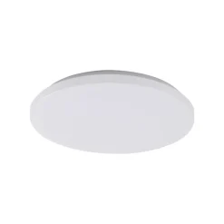 Lindby Doki LED udendørs loftslampe, 34 cm, hvid, plast