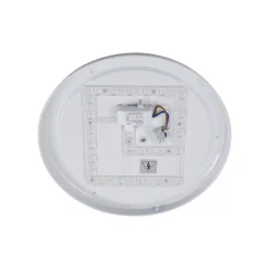 Lindby Doki LED udendørs loftslampe, 34 cm, hvid, plast