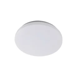 Lindby Doki LED udendørs loftslampe, 26 cm, hvid, plast